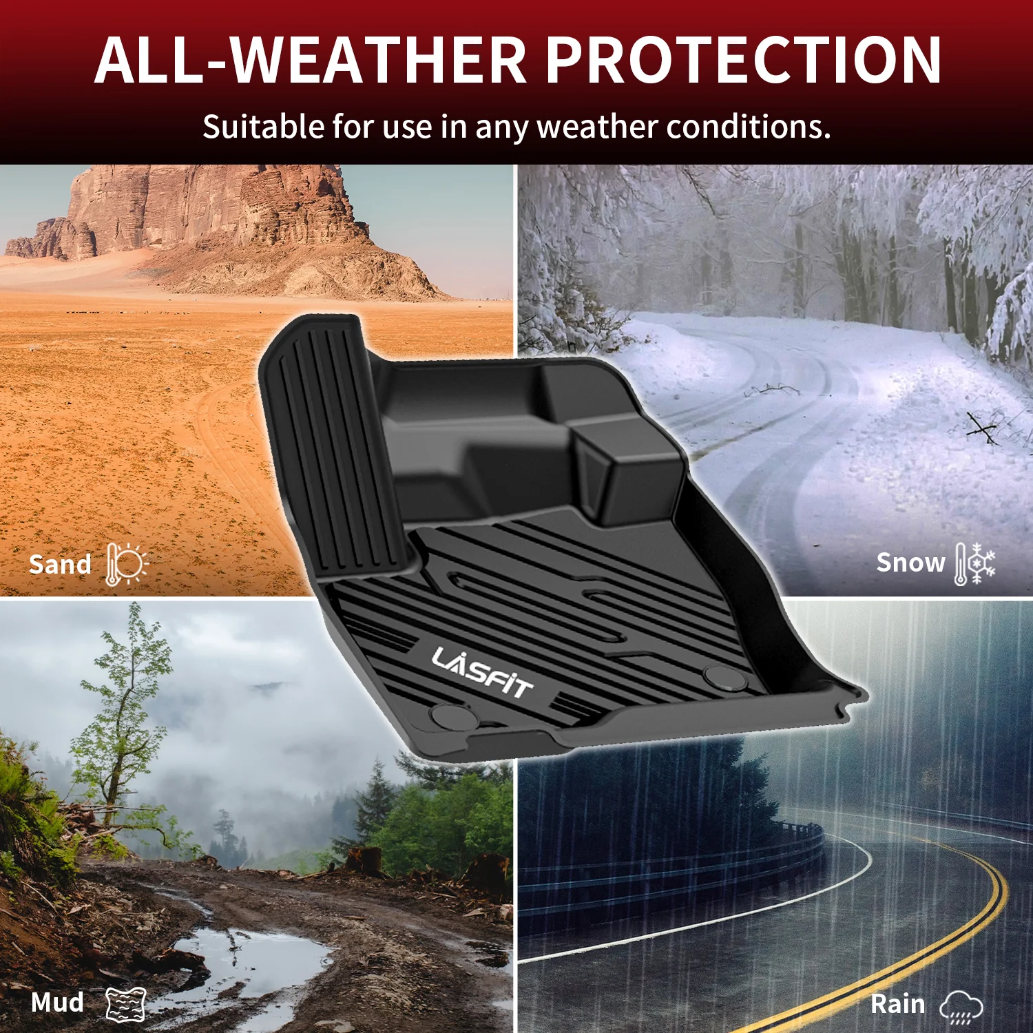 Fit for 2015-2024 Ford Edge & Edge ST Floor Mats or Seatback & Cargo Mats - Image 7