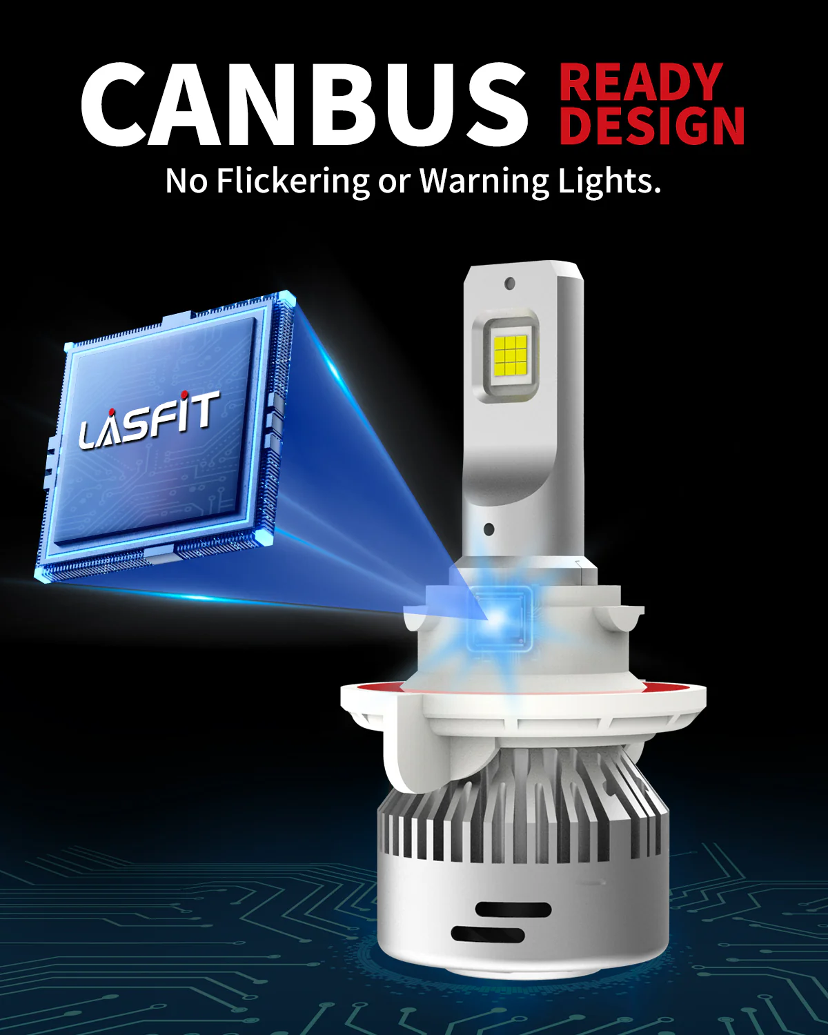 60W H13 H10 LA LD Plus Series Combo Pack | 6,000LM LED Bulbs - Image 6