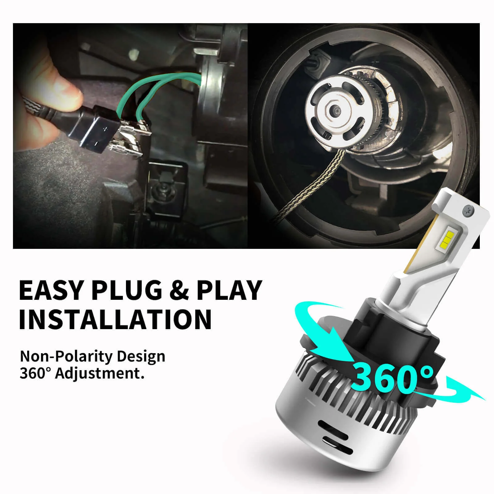 Fit for Kia Hyundai H7 LED Bulb Custom Retainer Adapter | Pro-HK7, 2 Bulbs - Image 8