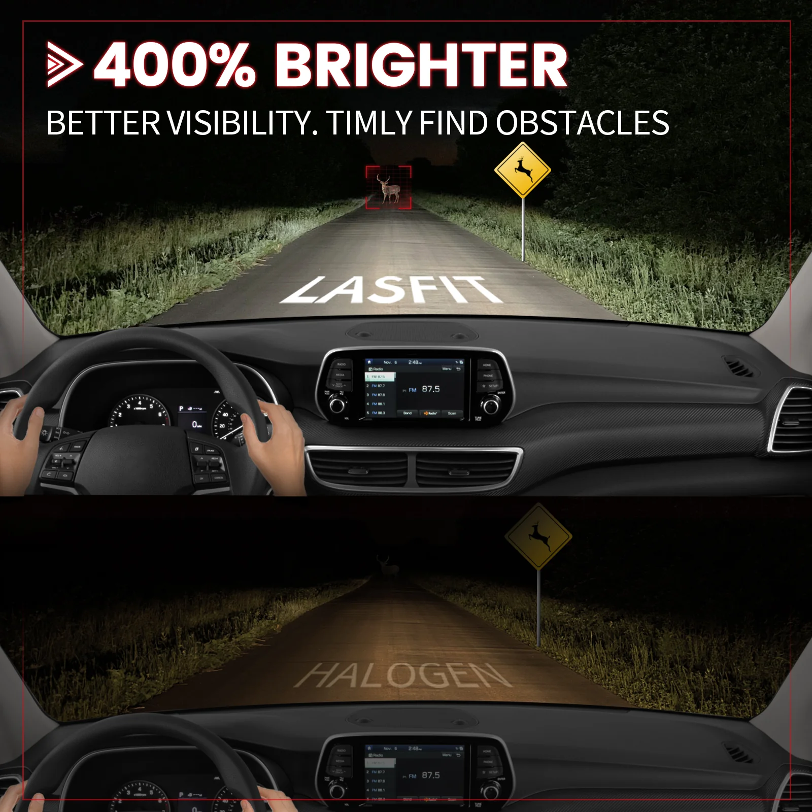 Fit for 2016-2021 Hyundai Tucson Custom H7 LED Bulbs Upgrade | Tested and Verified - Image 14