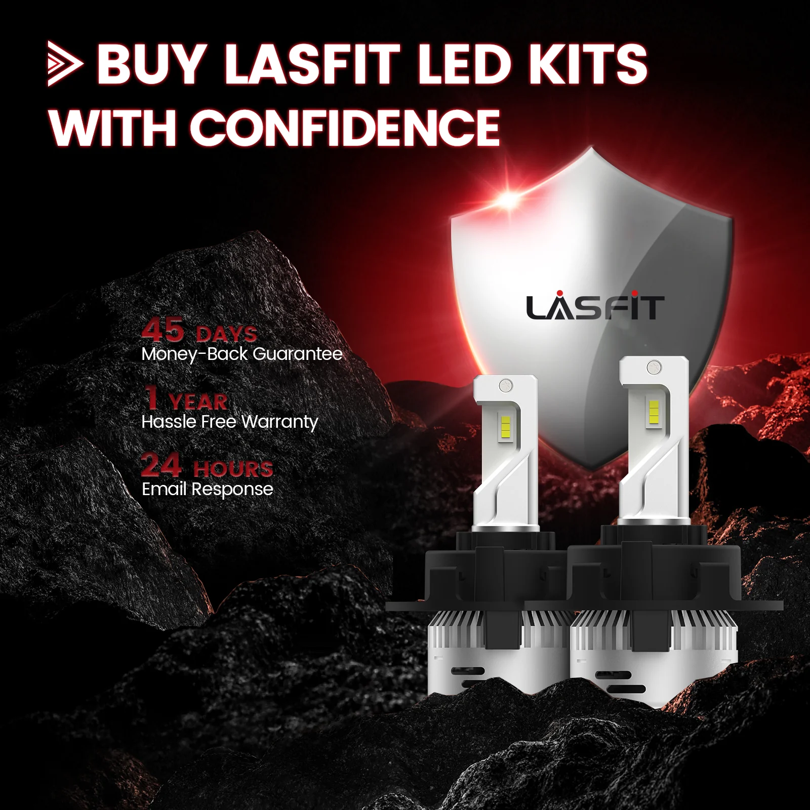 H7 LED Bulbs with Retainer Adapter Plug and Play Customized Design for Hyundai/Kia, 2 Bulbs - Image 9