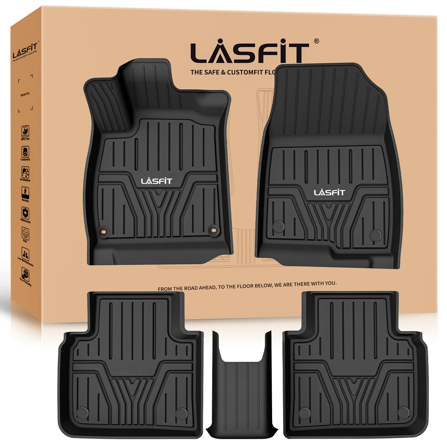 Fit for 2018-2022 Honda Accord Custom Floor Mats or Cargo Mat, Hybrid Model Included - Image 9