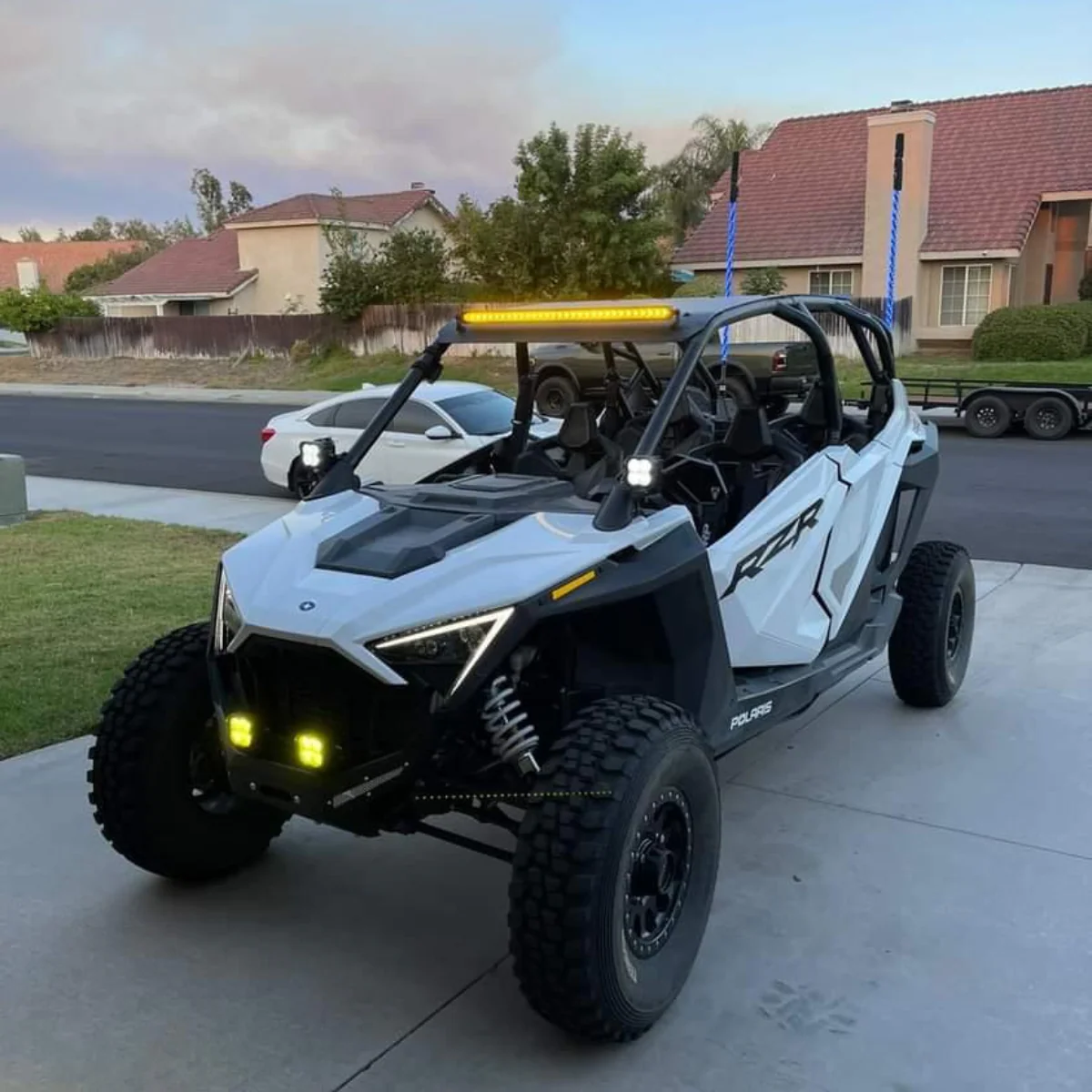 Lasfit 12"/22"/32"/42"/52" Off-Road Slim Single Row Combo Flood Spot Beam LED Amber Light Bars - Image 16
