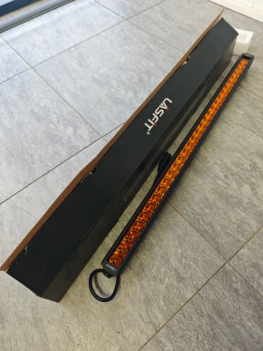 Lasfit 12"/22"/32"/42"/52" Off-Road Slim Single Row Combo Flood Spot Beam LED Amber Light Bars - Image 31
