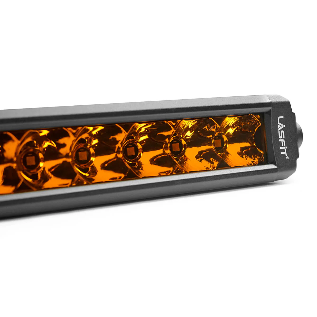Lasfit 12"/22"/32"/42"/52" Off-Road Slim Single Row Combo Flood Spot Beam LED Amber Light Bars - Image 5