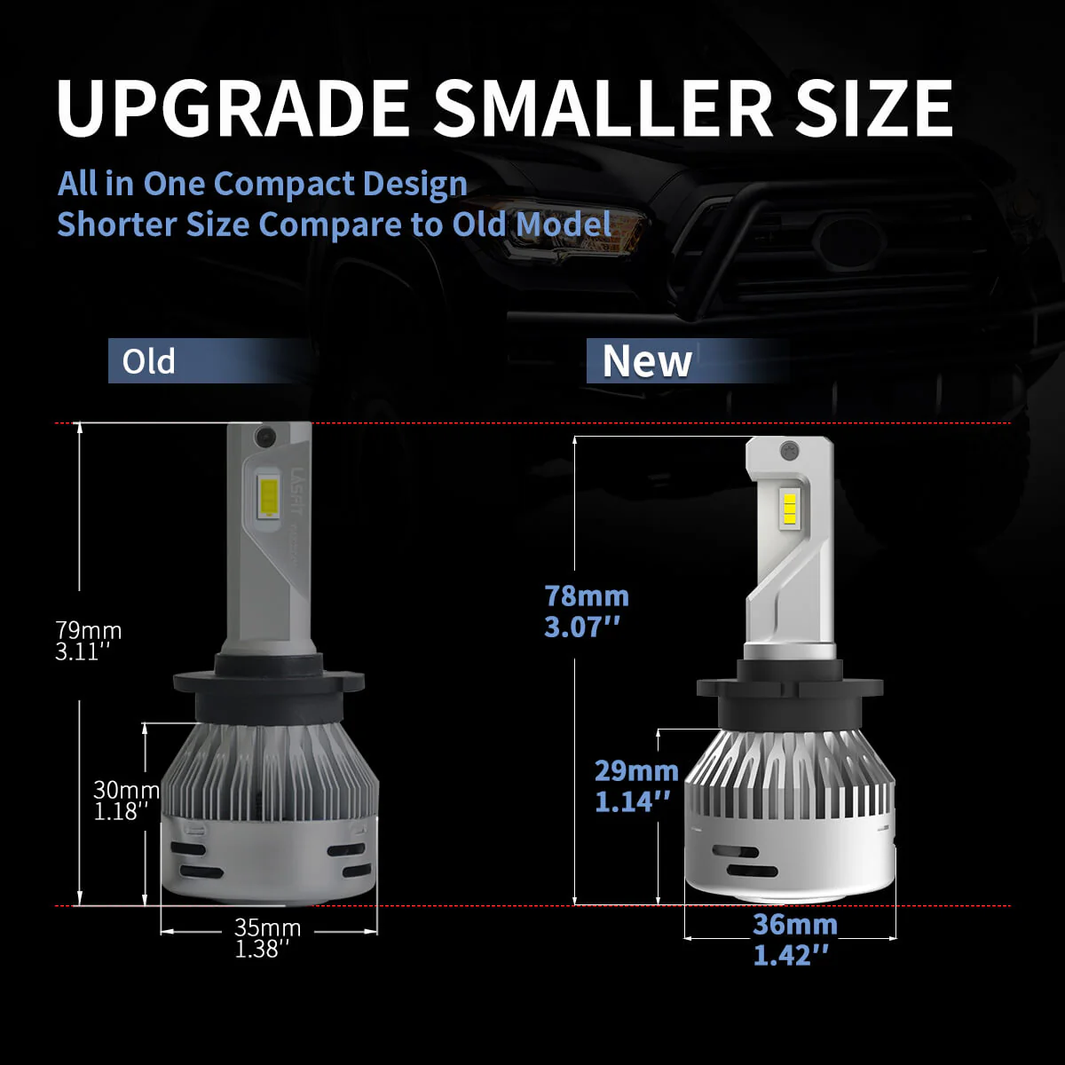60W D2S D2R D4S D4R LA Plus Series | 6,000LM 6000K LED Bulbs NOT PLUG AND PLAY - Image 6