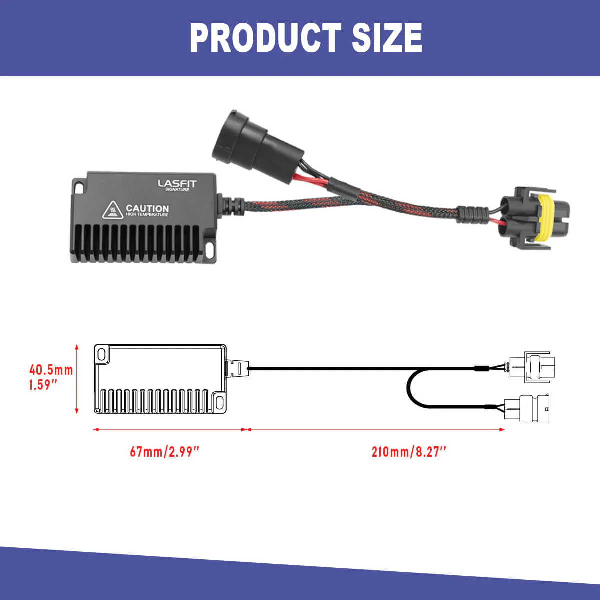 H11 H9 H8 LED Bulb Load Resistor Harness Anti-Flicker Warning Canceler - Image 5