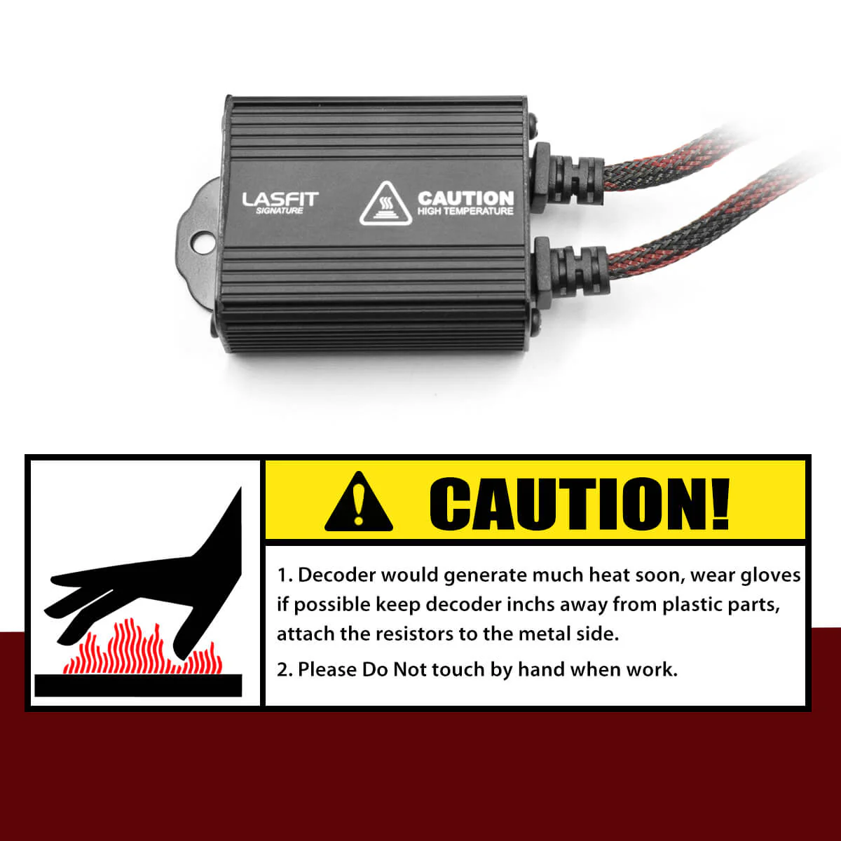 H7 LED Bulb Canbus Adapter Anti-Hyper Flash Warning Canceler - Image 7
