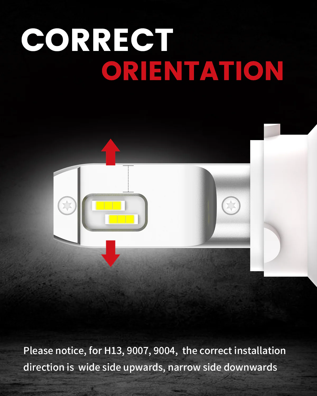 50W 9004 HB1 LC Plus Series | 5,000LM 6000K LED Bulbs - Image 3