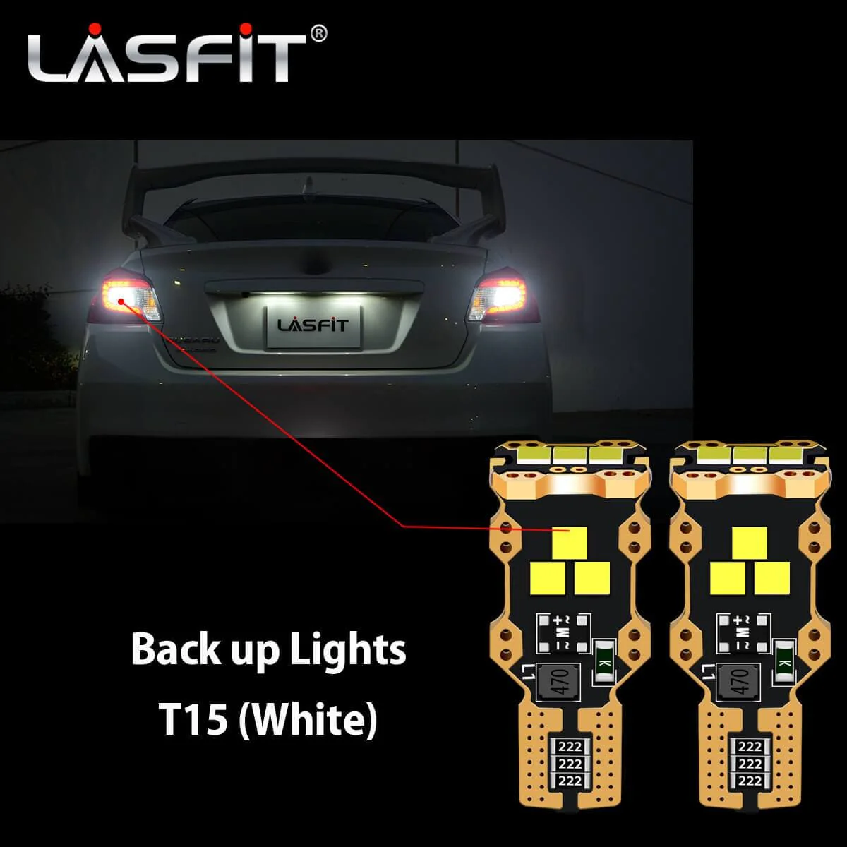 Fit for 2015-2017 Subaru WRX STI LED Bulbs Exterior Interior Lights - Image 21