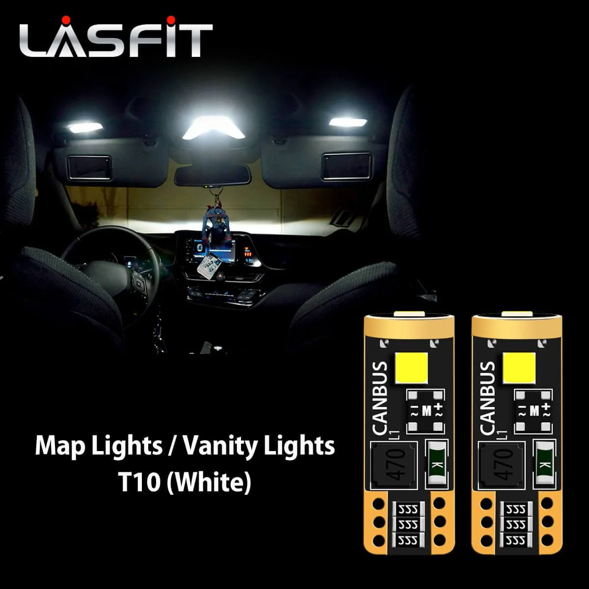 Fit for 2018-2019 Toyota C-HR LED Bulbs 9012 Exterior Interior Lights - Image 31