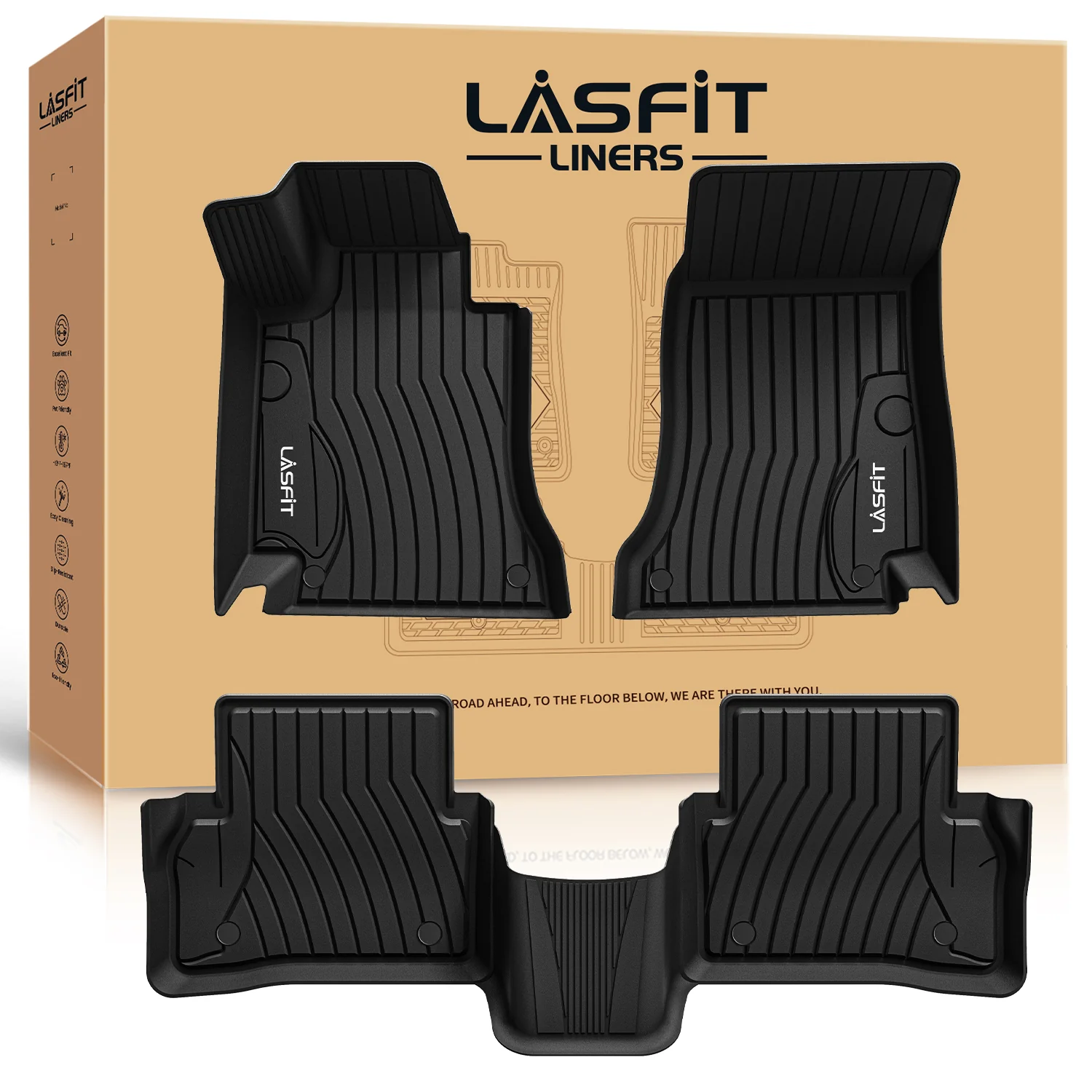 Fit for 2015-2021 Mercedes-Benz C-Class Floor Mats, Fit Sedan ONLY - Image 10
