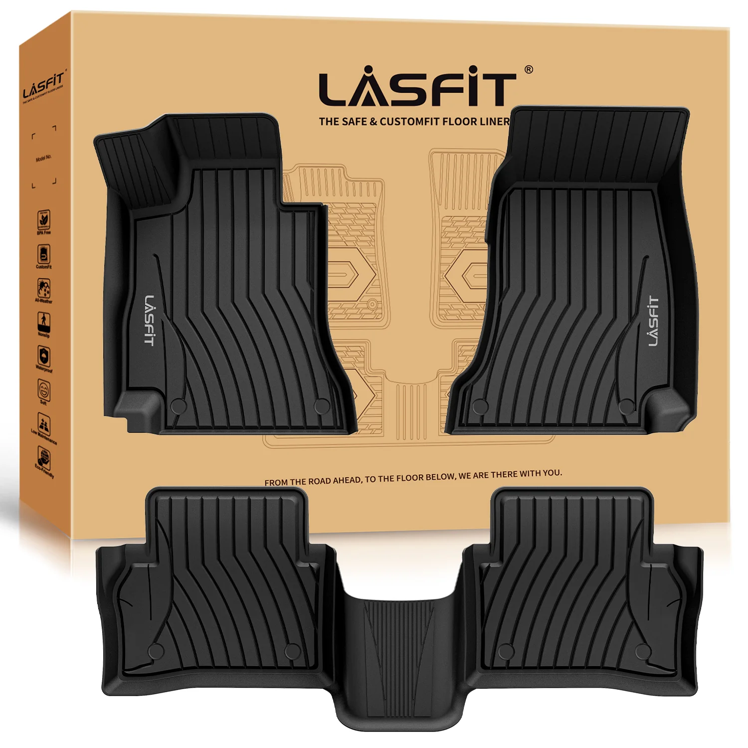 Fit for 2017-2023 Mercedes-Benz E-Class Floor Mats, Fit Sedan & Wagon ONLY, Don't fit Coupe & Cabriolet - Image 10
