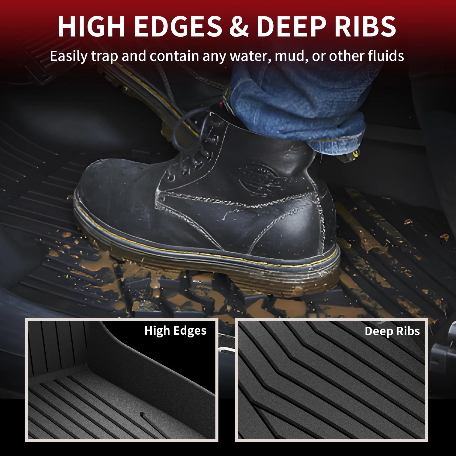 Fit for 2017-2023 Mercedes-Benz E-Class Floor Mats, Fit Sedan & Wagon ONLY, Don't fit Coupe & Cabriolet - Image 6