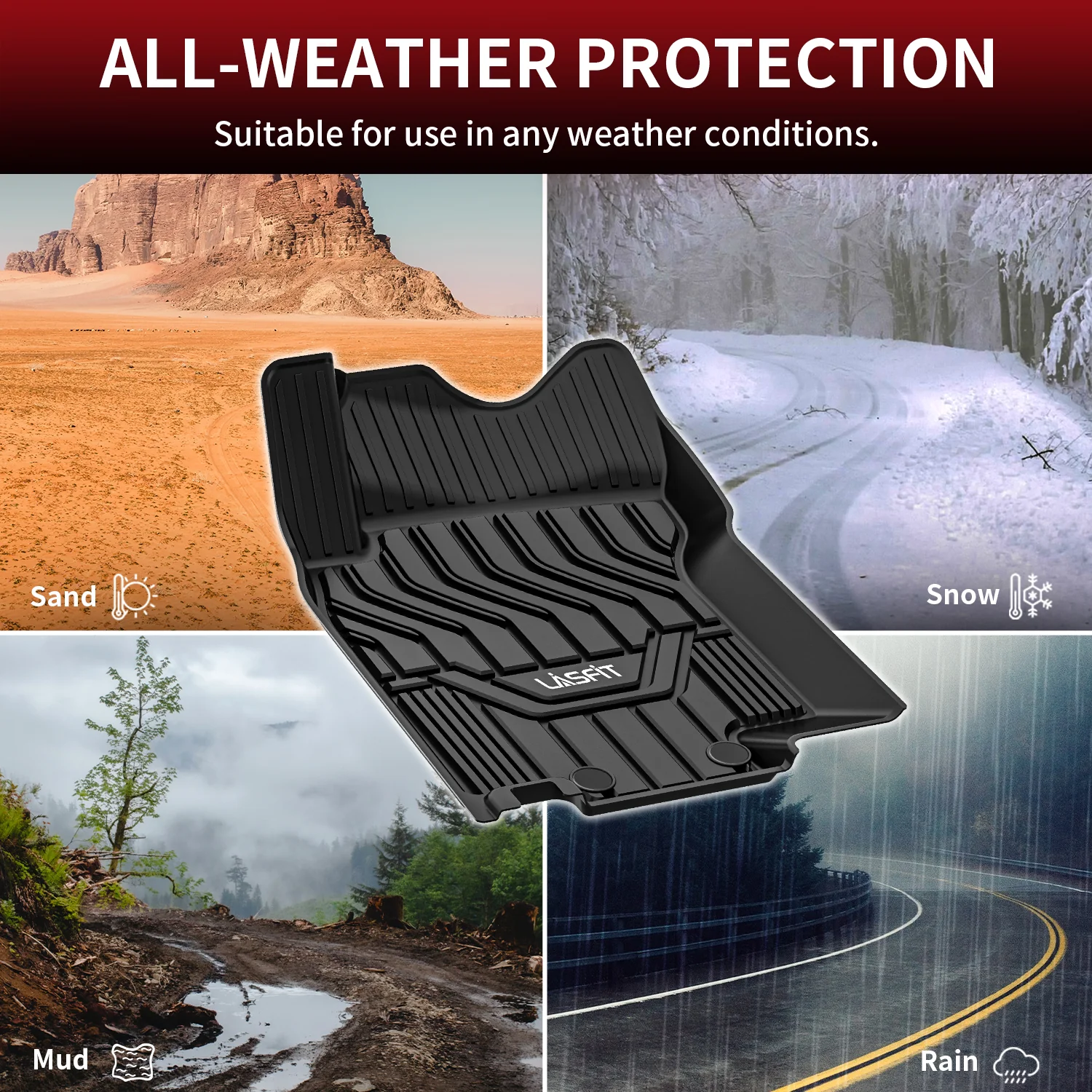 Fit for 2014-2020 Nissan Rogue Floor Mats or Cargo Mat, Not For Sport & Select, Cargo Mat fit when cargo tray is in the top position - Image 6
