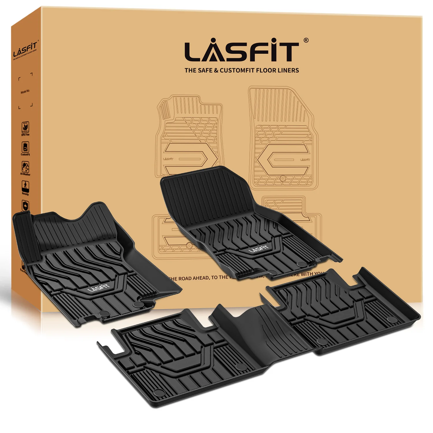Fit for 2014-2020 Nissan Rogue Floor Mats or Cargo Mat, Not For Sport & Select, Cargo Mat fit when cargo tray is in the top position - Image 9