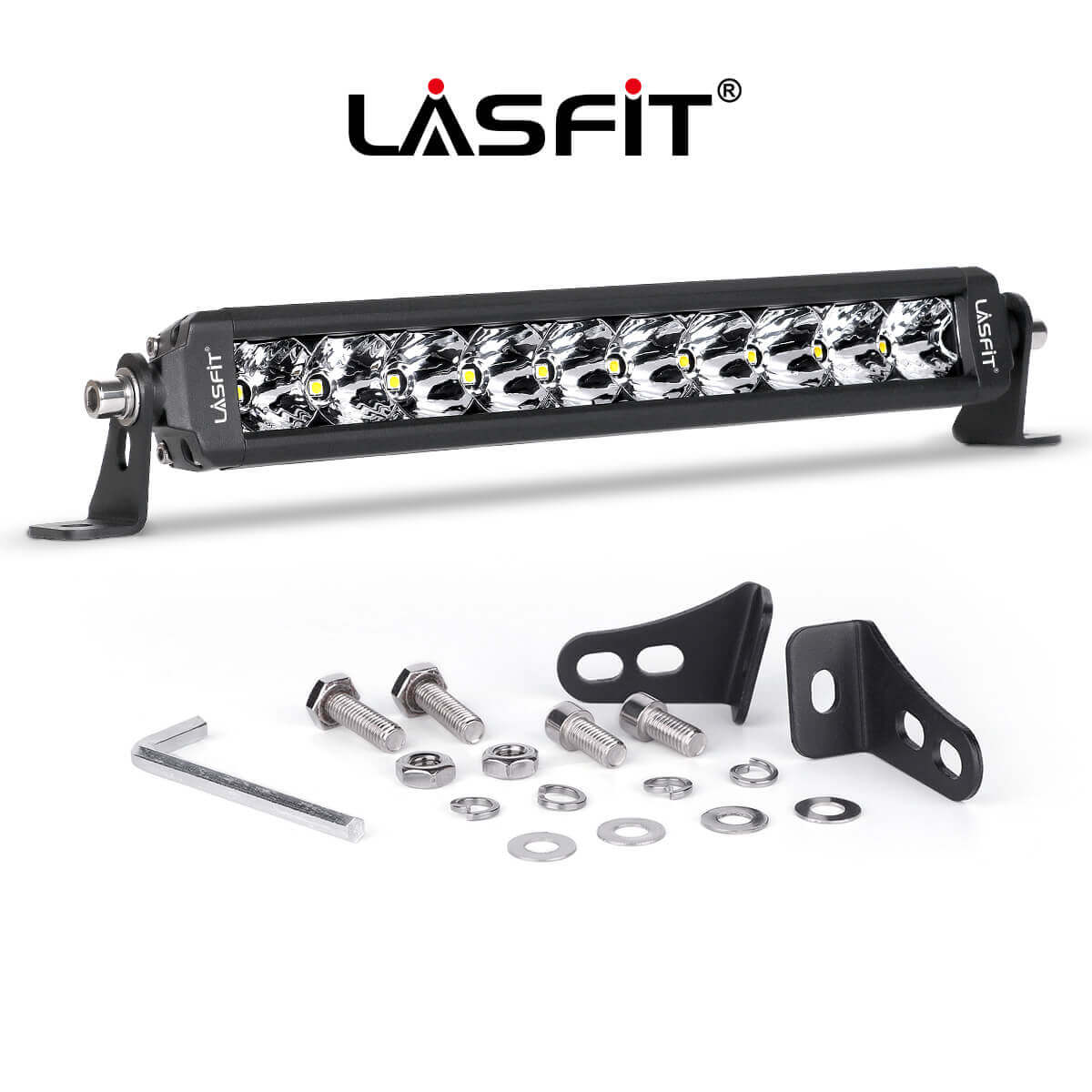 LASFIT Off-Road LED Light Bars 12 22 32 42 52 Inch Spot Flood Combo Single Row - White - Image 17