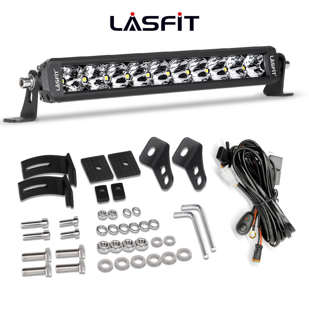 LASFIT Off-Road LED Light Bars 12 22 32 42 52 Inch Spot Flood Combo Single Row - White - Image 21