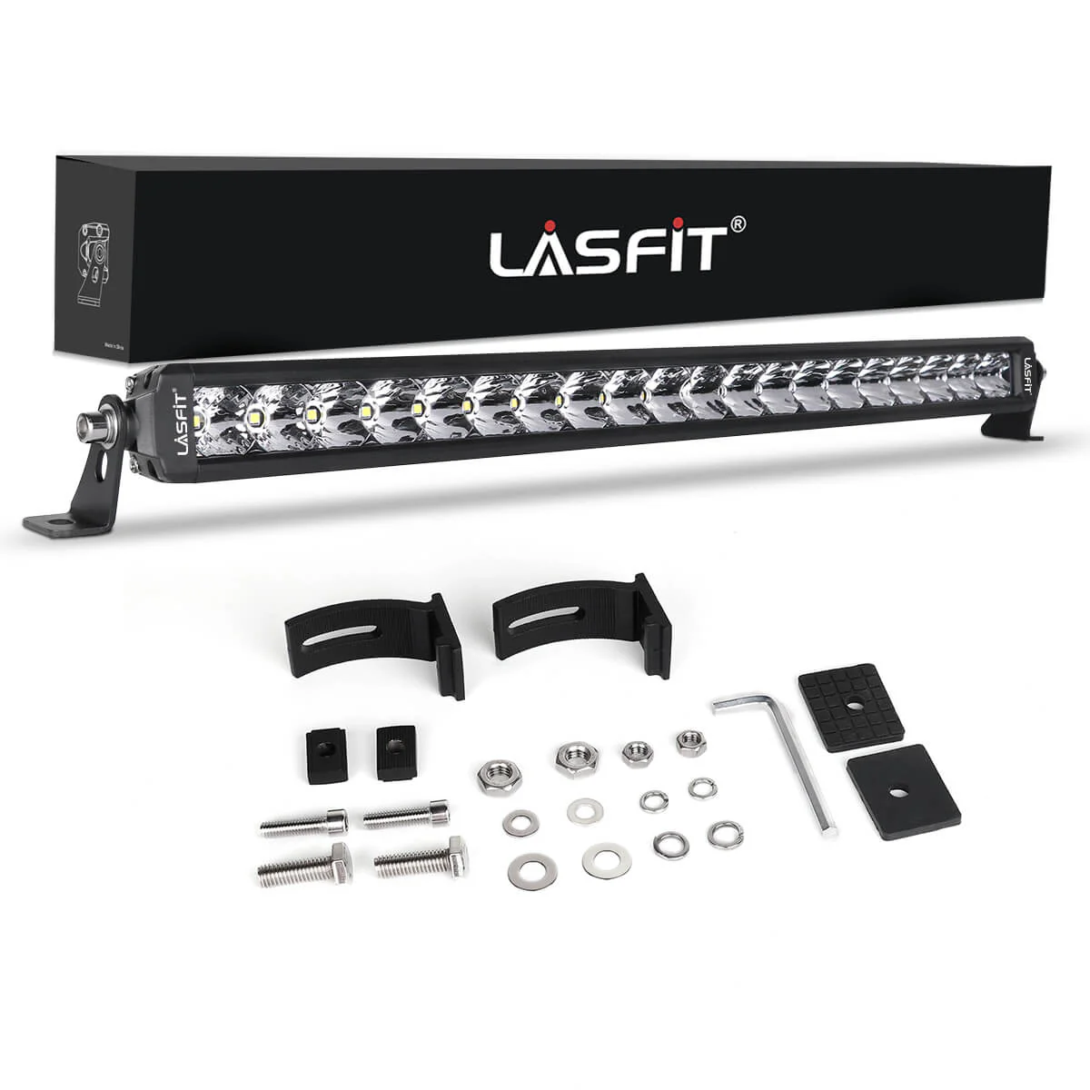 LASFIT Off-Road LED Light Bars 12 22 32 42 52 Inch Spot Flood Combo Single Row - White - Image 31