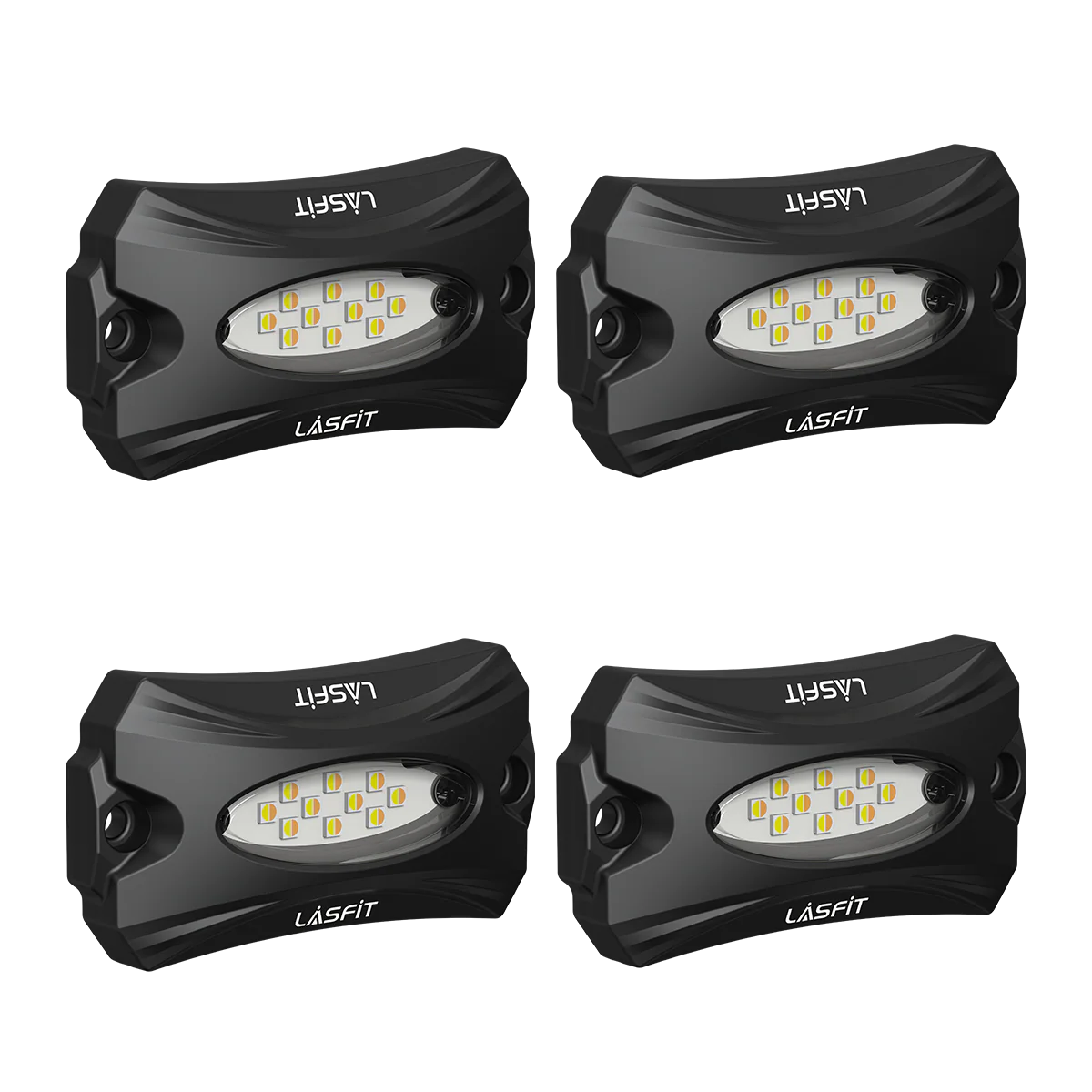 Lasfit Off-Road Switchback LED Rock Lights Kit White & Amber - Image 13
