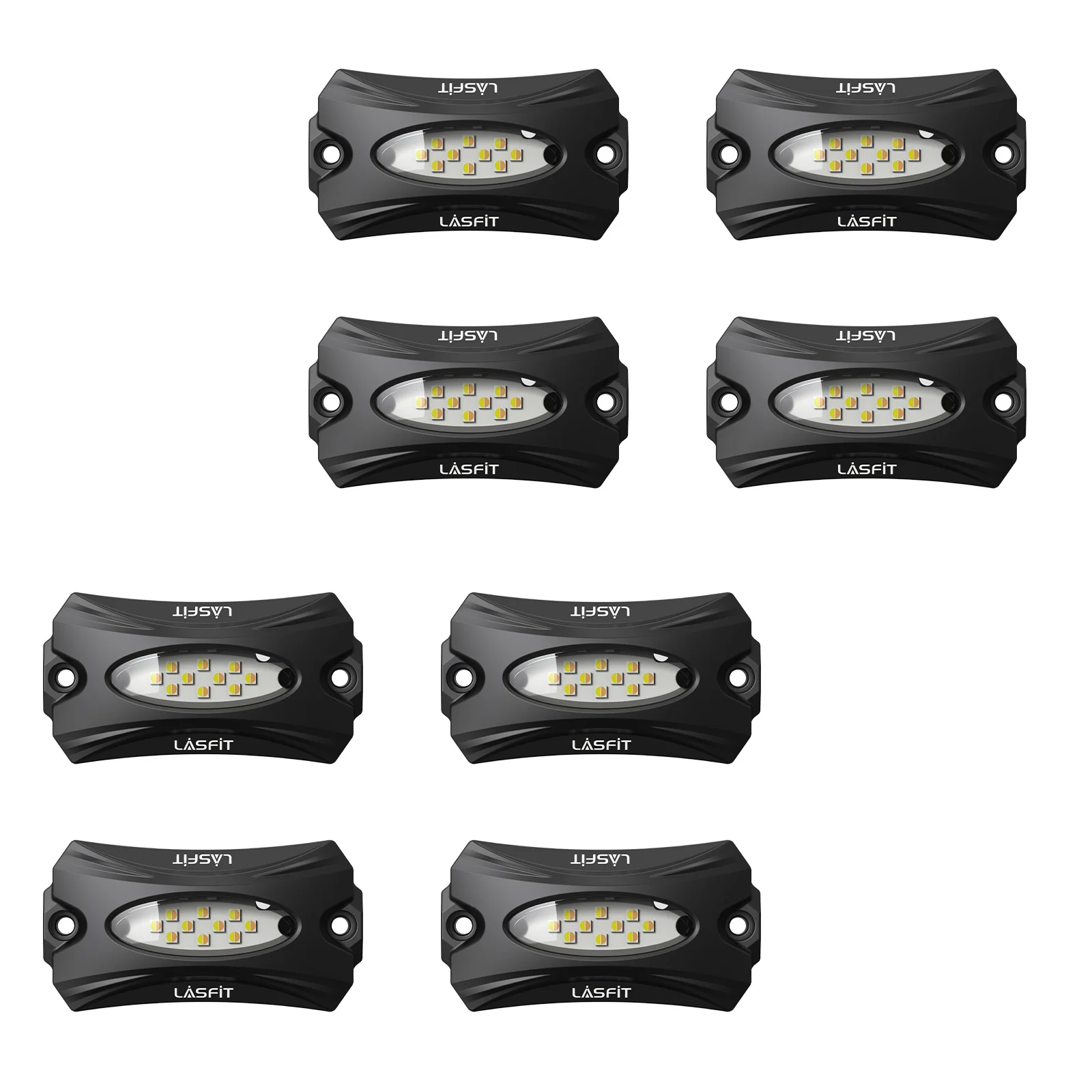 Lasfit Off-Road Switchback LED Rock Lights Kit White & Amber - Image 17