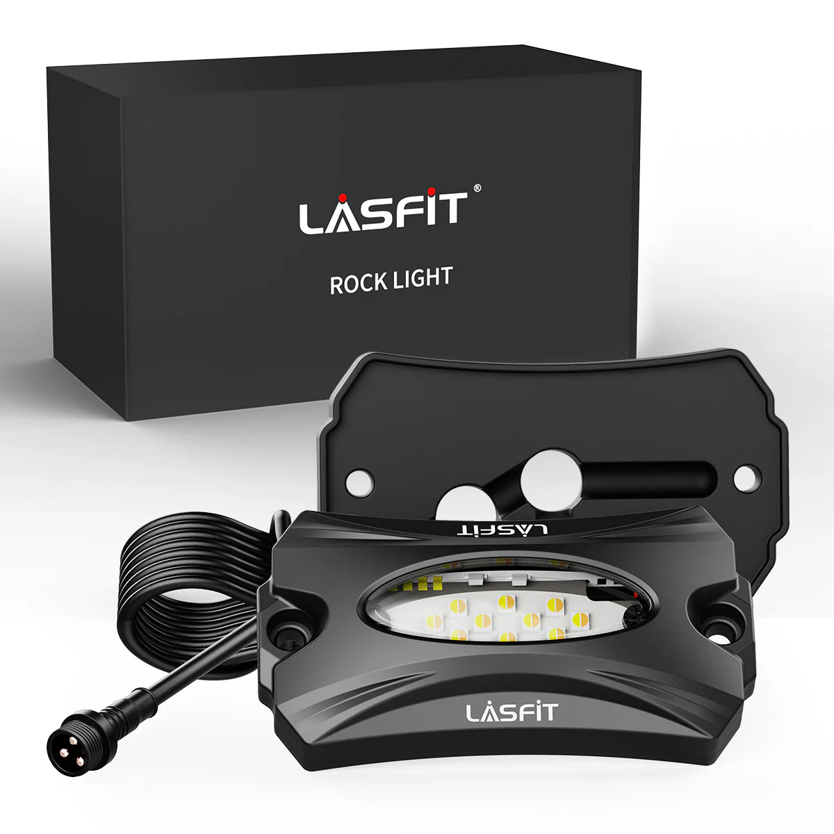 Lasfit Off-Road Switchback LED Rock Lights Kit White & Amber - Image 18