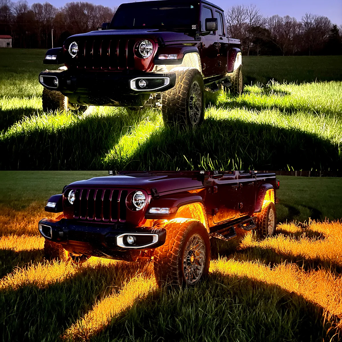 Lasfit Off-Road Switchback LED Rock Lights Kit White & Amber - Image 20