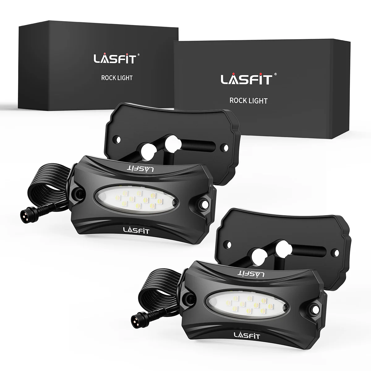 Lasfit Off-Road Switchback LED Rock Lights Kit White & Amber - Image 28