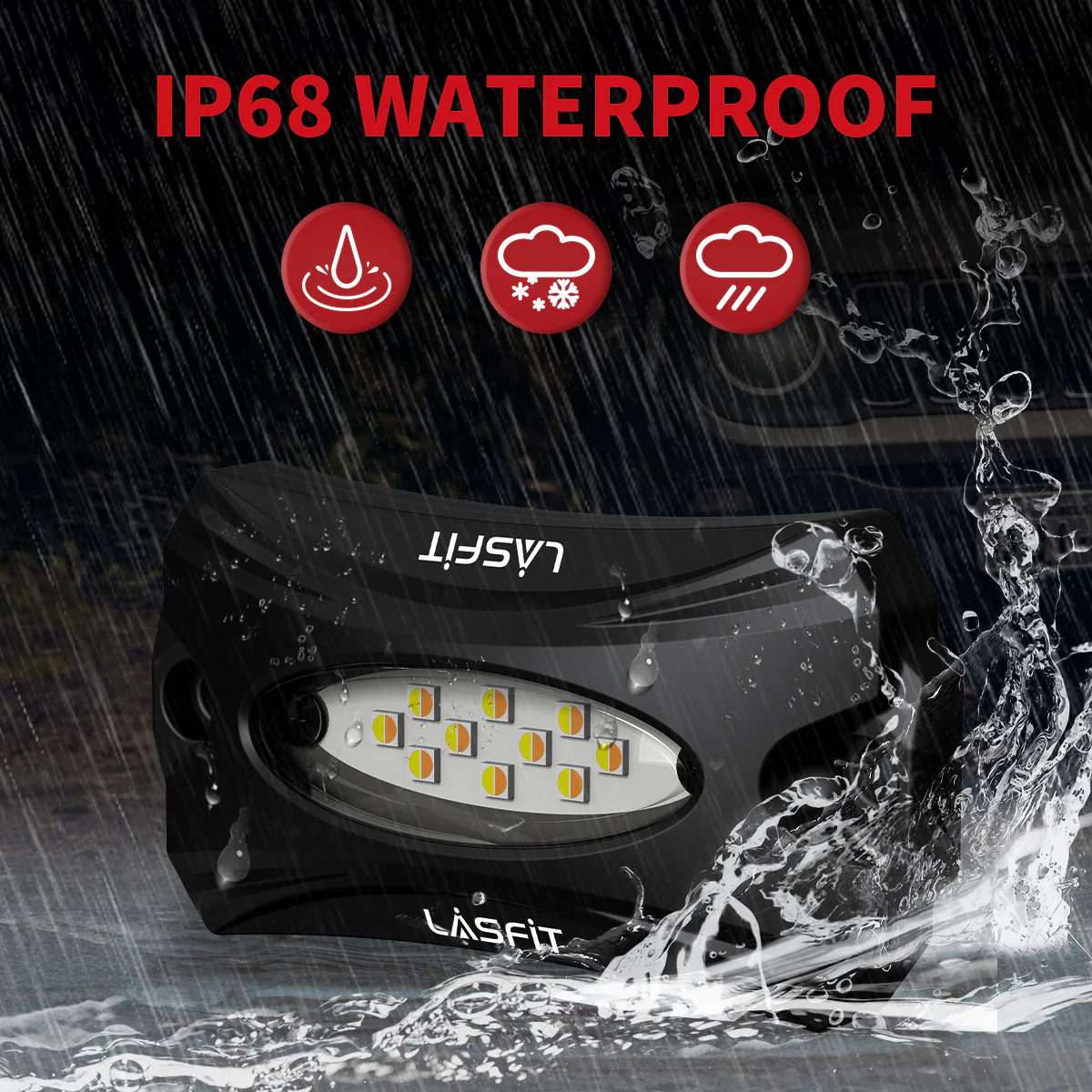 Lasfit Off-Road Switchback LED Rock Lights Kit White & Amber - Image 8