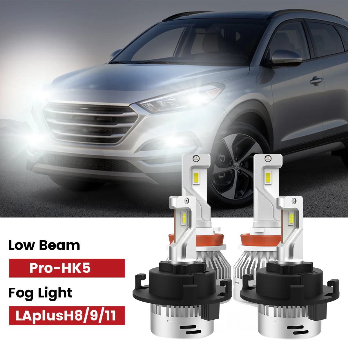 Fit for 2016-2021 Hyundai Tucson Custom H7 LED Bulbs Upgrade | Tested and Verified - Image 8