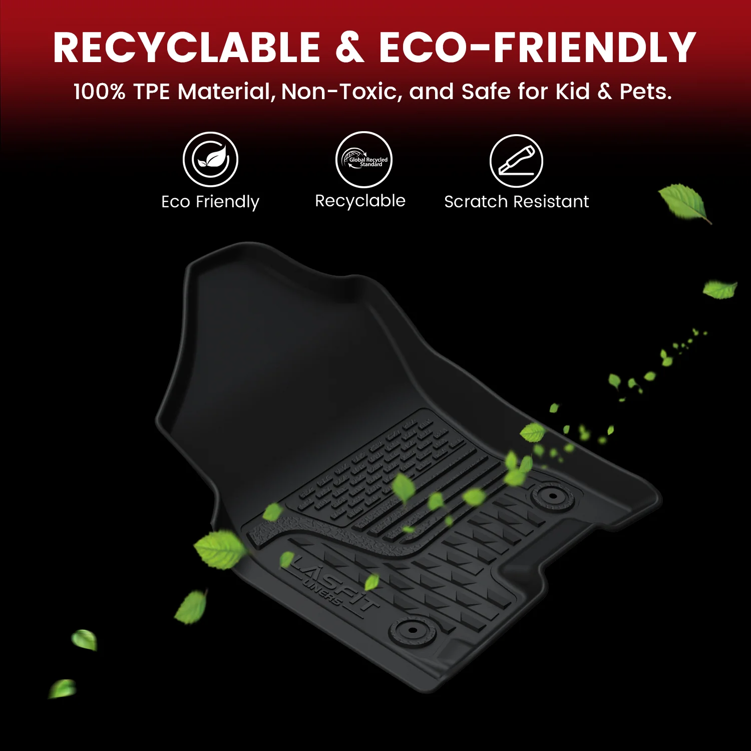 Fit for 2019-2024 Ram 1500 1st & 2nd Floor Mats, Only Fit Carpet Floor, Don't Fit Classic Model - Image 43