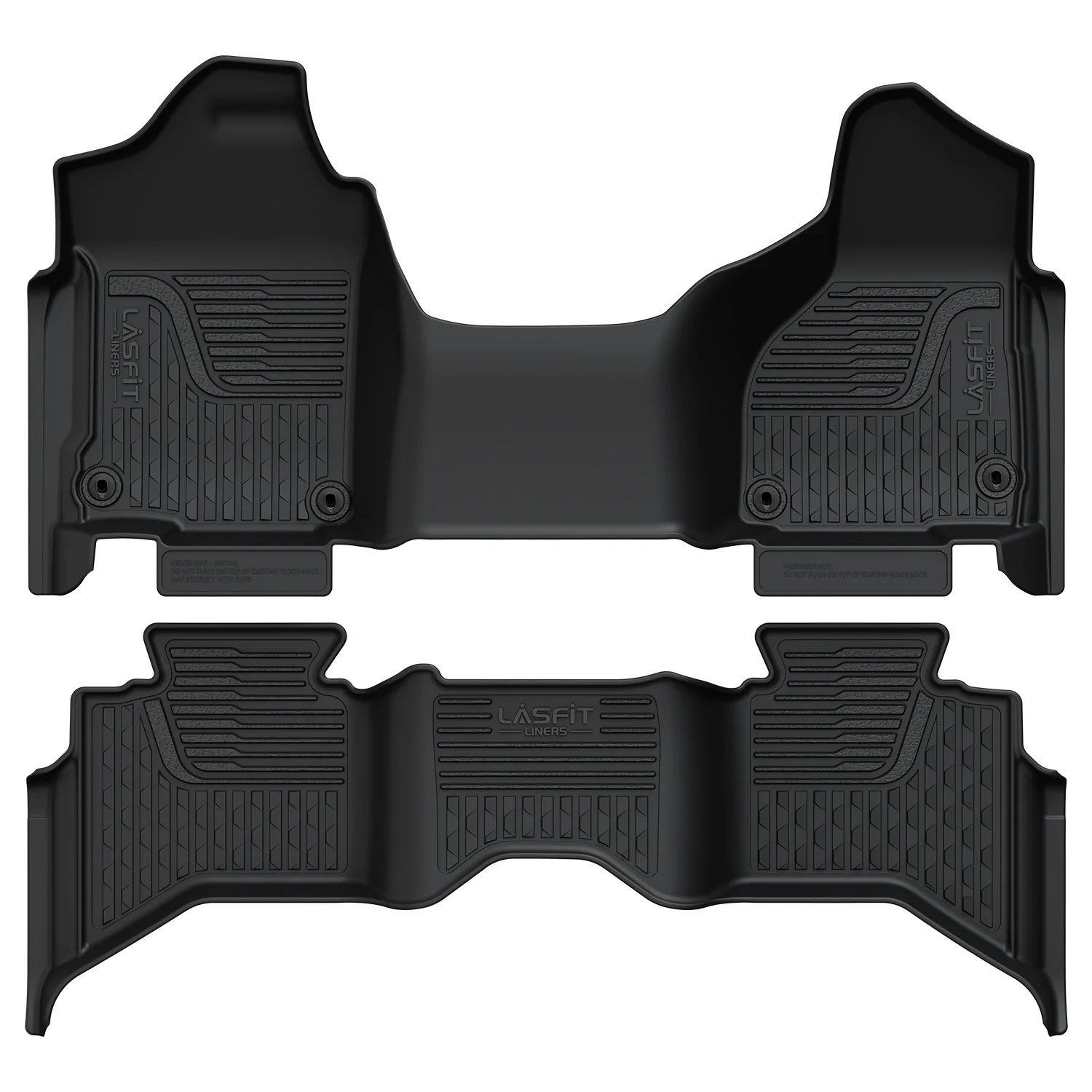 Fit for 2013-2018 Ram 1500 All-Weather 1st & 2nd row Floor Mats, Fit Carpet Floor Only - Image 10