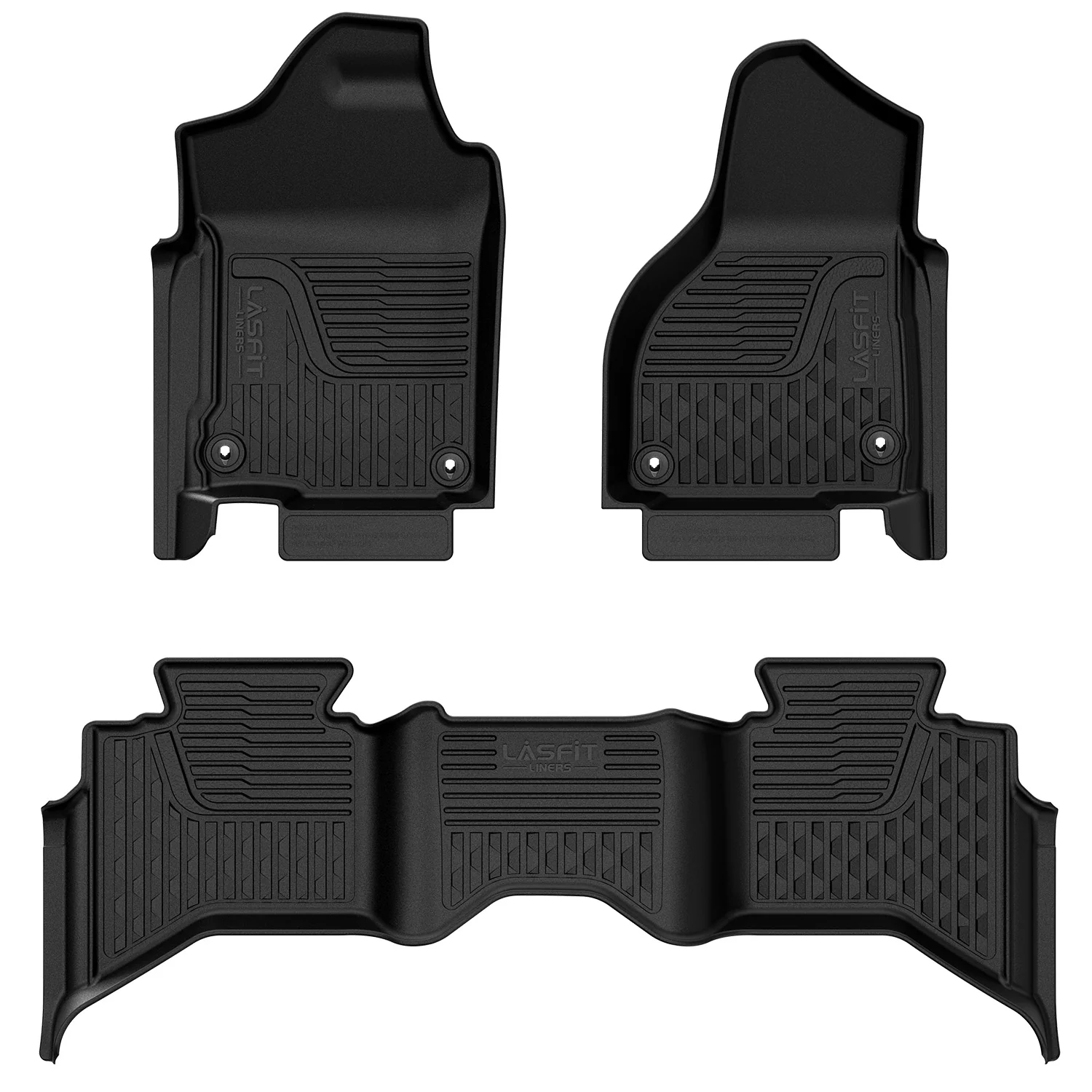 Fit for 2013-2018 Ram 1500 All-Weather 1st & 2nd row Floor Mats, Fit Carpet Floor Only - Image 19