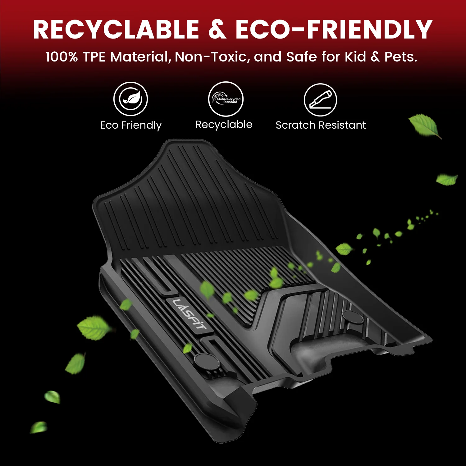 Fit for 2019-2024 Ram 1500 1st & 2nd Floor Mats, Only Fit Carpet Floor, Don't Fit Classic Model - Image 10