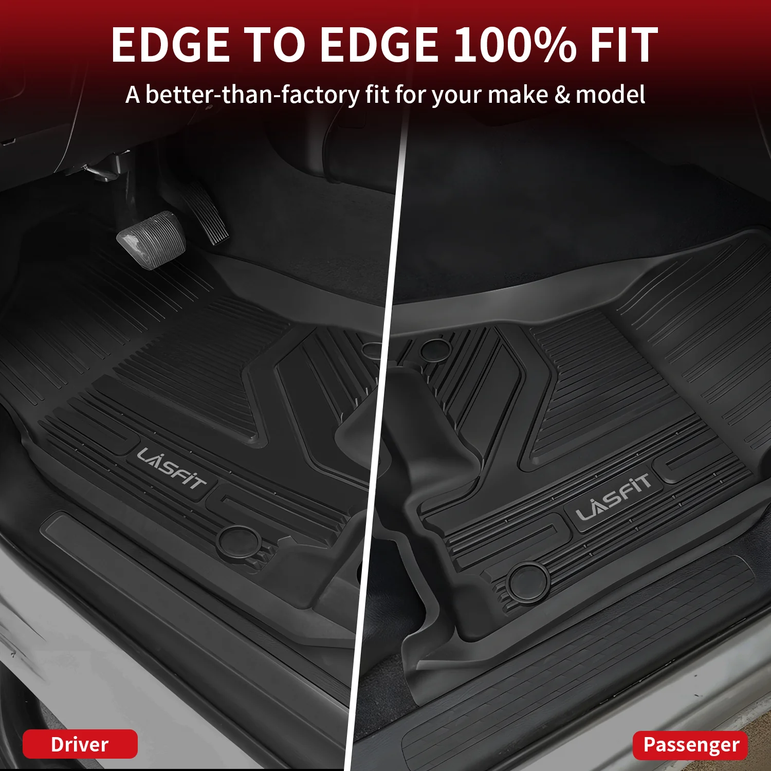 Fit for 2019-2024 Ram 1500 1st & 2nd Floor Mats, Only Fit Carpet Floor, Don't Fit Classic Model - Image 12