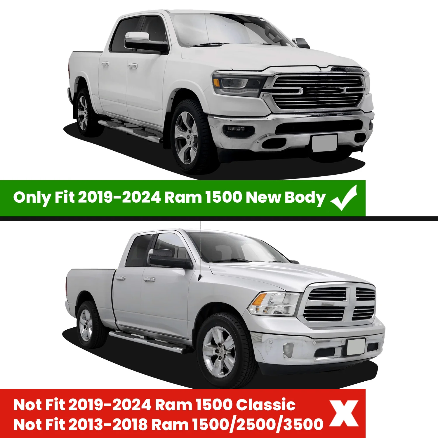 Fit for 2019-2024 Ram 1500 1st & 2nd Floor Mats, Only Fit Carpet Floor, Don't Fit Classic Model - Image 46