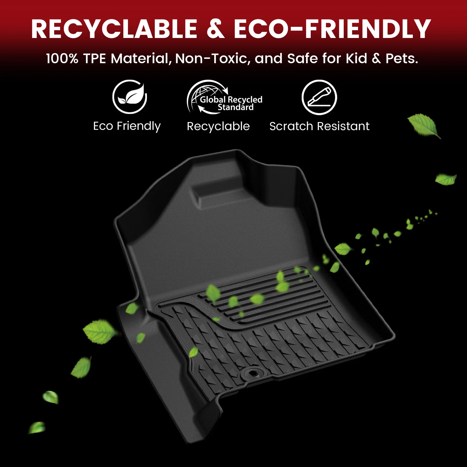 Fit for 2019-2024 Ram 1500 1st & 2nd Floor Mats, Only Fit Carpet Floor, Don't Fit Classic Model - Image 52