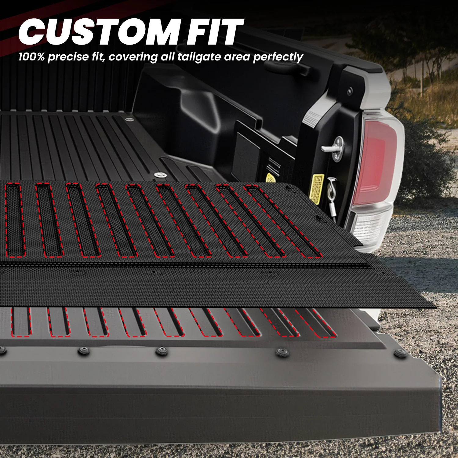 Fit for 2005-2023 Toyota Tacoma 5FT or 6FT Heavy Duty Custom Bed Mat or Tailgate Mat - Image 13