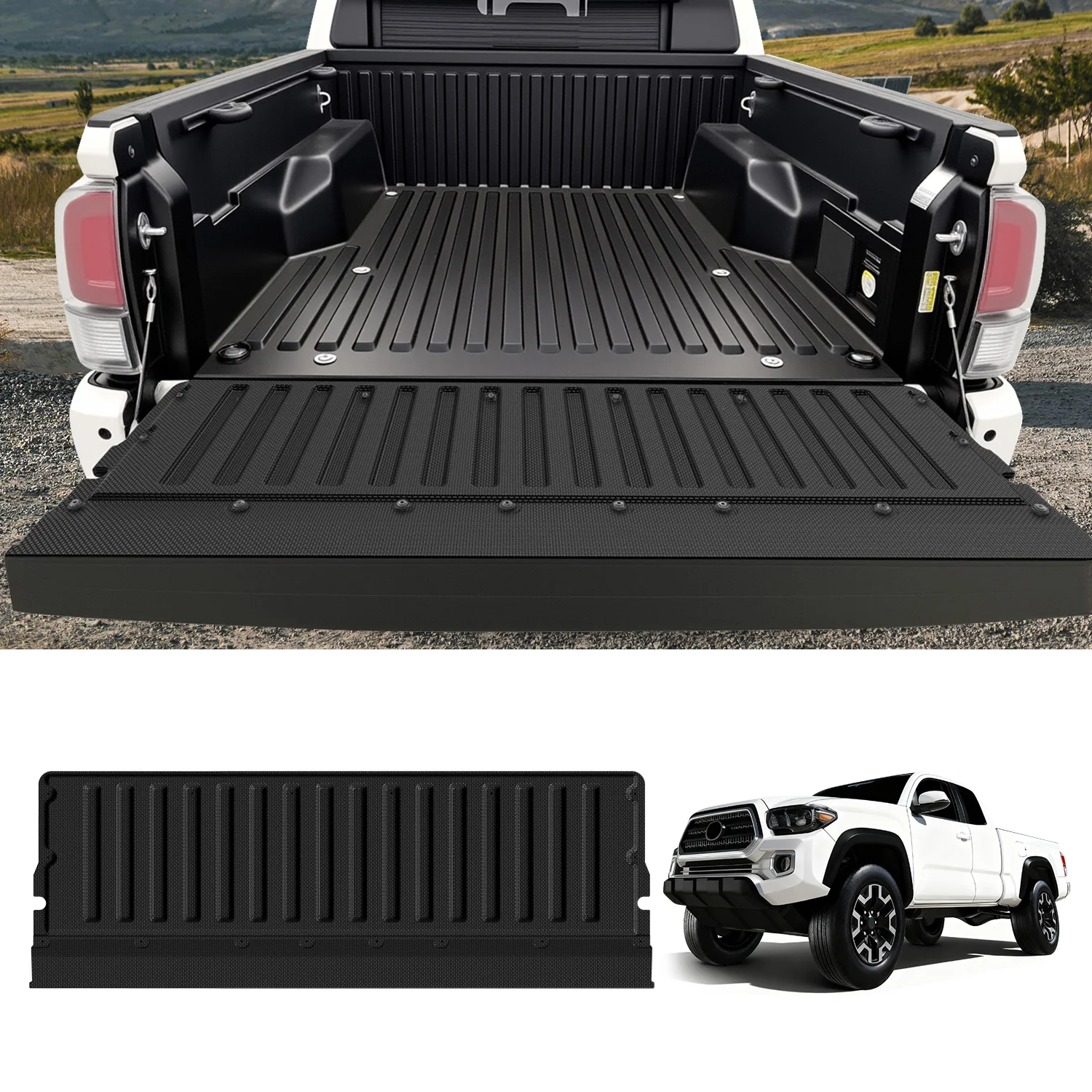Fit for 2005-2023 Toyota Tacoma 5FT or 6FT Heavy Duty Custom Bed Mat or Tailgate Mat - Image 16