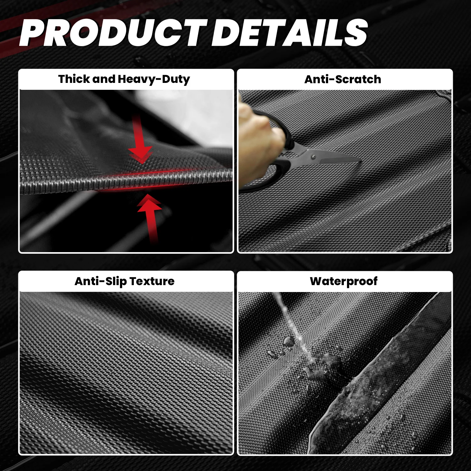 Fit for 2005-2023 Toyota Tacoma 5FT or 6FT Heavy Duty Custom Bed Mat or Tailgate Mat - Image 5
